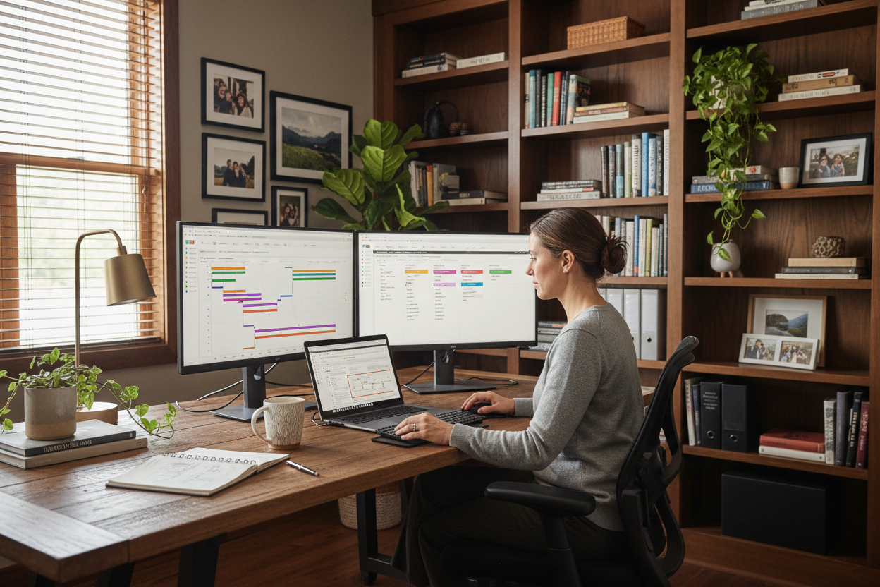 Project Management at home office