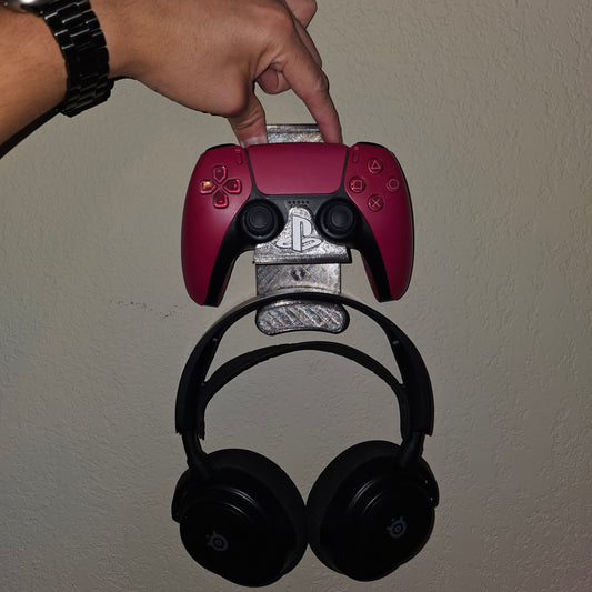 PS5 DualSense Controller and Headset Wall Mount (Dual-Color)